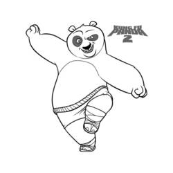 Раскраска: Кунг-фу панда (Анимационные фильмы) #73398 - Раскраски для печати
