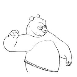 Раскраска: Кунг-фу панда (Анимационные фильмы) #73409 - Бесплатные раскраски для печати