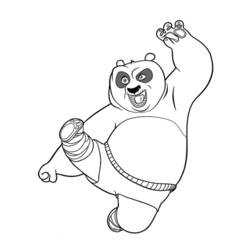 Раскраска: Кунг-фу панда (Анимационные фильмы) #73427 - Бесплатные раскраски для печати
