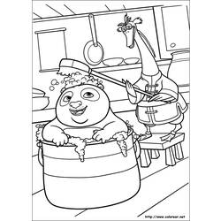 Раскраска: Кунг-фу панда (Анимационные фильмы) #73449 - Бесплатные раскраски для печати