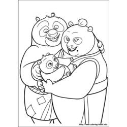 Раскраска: Кунг-фу панда (Анимационные фильмы) #73462 - Бесплатные раскраски для печати