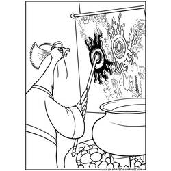 Раскраска: Кунг-фу панда (Анимационные фильмы) #73466 - Бесплатные раскраски для печати