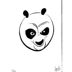 Раскраска: Кунг-фу панда (Анимационные фильмы) #73471 - Раскраски для печати
