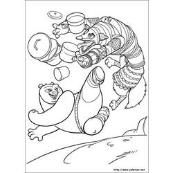 Раскраска: Кунг-фу панда (Анимационные фильмы) #73495 - Бесплатные раскраски для печати
