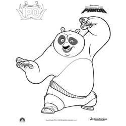 Раскраска: Кунг-фу панда (Анимационные фильмы) #73541 - Бесплатные раскраски для печати