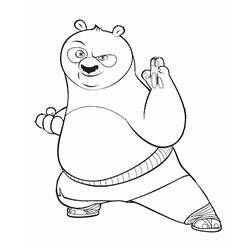 Раскраска: Кунг-фу панда (Анимационные фильмы) #73577 - Раскраски для печати