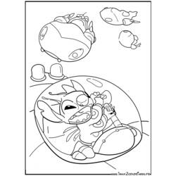 Раскраска: Лило и Стич (Анимационные фильмы) #44852 - Бесплатные раскраски для печати