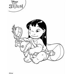 Раскраска: Лило и Стич (Анимационные фильмы) #44860 - Бесплатные раскраски для печати