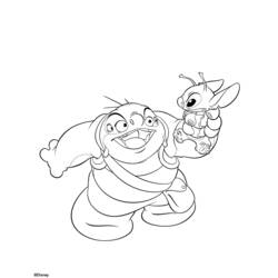 Раскраска: Лило и Стич (Анимационные фильмы) #44873 - Бесплатные раскраски для печати