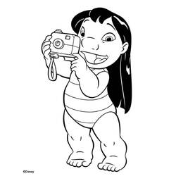 Раскраска: Лило и Стич (Анимационные фильмы) #44899 - Раскраски для печати