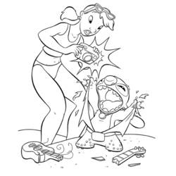 Раскраска: Лило и Стич (Анимационные фильмы) #44959 - Бесплатные раскраски для печати