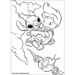 Раскраска: Лило и Стич (Анимационные фильмы) #44977 - Бесплатные раскраски для печати