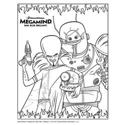 Раскраска: Мегамозг (Анимационные фильмы) #46512 - Раскраски для печати