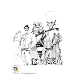 Раскраска: Мегамозг (Анимационные фильмы) #46521 - Раскраски для печати
