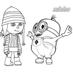 Раскраска: Миньоны (Анимационные фильмы) #72201 - Раскраски для печати