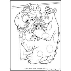 Раскраска: Монстры и Ко (Анимационные фильмы) #132323 - Бесплатные раскраски для печати
