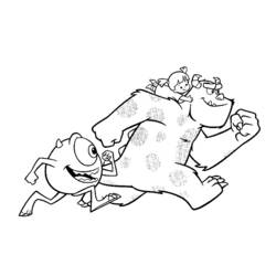 Раскраска: Монстры и Ко (Анимационные фильмы) #132352 - Бесплатные раскраски для печати