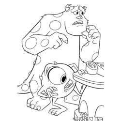Раскраска: Монстры и Ко (Анимационные фильмы) #132412 - Бесплатные раскраски для печати