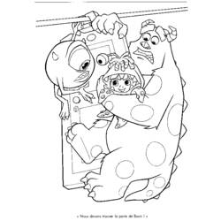 Раскраска: Монстры и Ко (Анимационные фильмы) #132415 - Бесплатные раскраски для печати