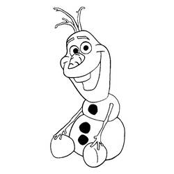 Раскраска: Olaf (Анимационные фильмы) #170194 - Бесплатные раскраски для печати