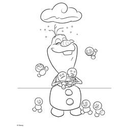 Раскраска: Olaf (Анимационные фильмы) #170196 - Бесплатные раскраски для печати