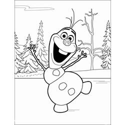 Раскраска: Olaf (Анимационные фильмы) #170197 - Бесплатные раскраски для печати