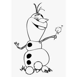 Раскраска: Olaf (Анимационные фильмы) #170198 - Бесплатные раскраски для печати
