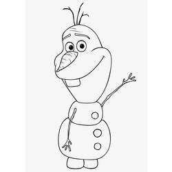 Раскраска: Olaf (Анимационные фильмы) #170200 - Бесплатные раскраски для печати