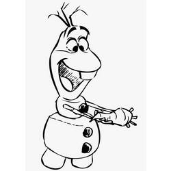 Раскраска: Olaf (Анимационные фильмы) #170205 - Бесплатные раскраски для печати