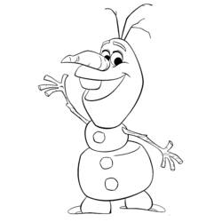 Раскраска: Olaf (Анимационные фильмы) #170207 - Бесплатные раскраски для печати