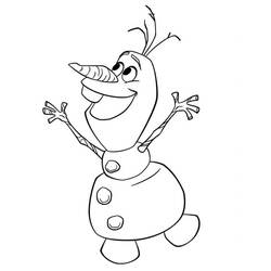 Раскраска: Olaf (Анимационные фильмы) #170208 - Бесплатные раскраски для печати