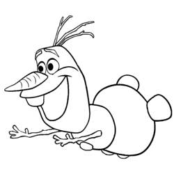 Раскраска: Olaf (Анимационные фильмы) #170213 - Бесплатные раскраски для печати