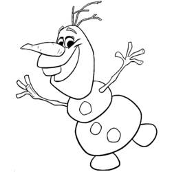 Раскраска: Olaf (Анимационные фильмы) #170217 - Бесплатные раскраски для печати