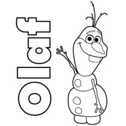 Раскраска: Olaf (Анимационные фильмы) #170220 - Бесплатные раскраски для печати