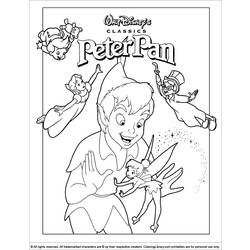 Раскраска: Питер Пэн (Анимационные фильмы) #129007 - Раскраски для печати