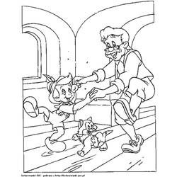Раскраска: Пиноккио (Анимационные фильмы) #132244 - Раскраски для печати