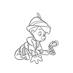 Раскраска: Пиноккио (Анимационные фильмы) #132263 - Раскраски для печати