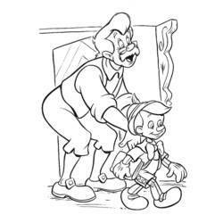 Раскраска: Пиноккио (Анимационные фильмы) #132287 - Раскраски для печати