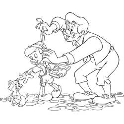 Раскраска: Пиноккио (Анимационные фильмы) #132289 - Раскраски для печати