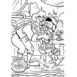 Раскраска: Пиноккио (Анимационные фильмы) #132302 - Бесплатные раскраски для печати