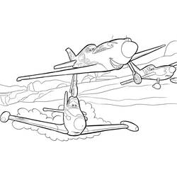 Раскраска: Самолеты (Самолеты) (Анимационные фильмы) #132700 - Раскраски для печати
