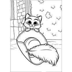 Раскраска: Кот в сапогах (Анимационные фильмы) #170639 - Бесплатные раскраски для печати