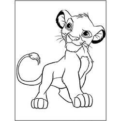 Раскраска: Simba (Анимационные фильмы) #169992 - Бесплатные раскраски для печати
