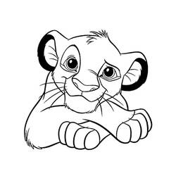 Раскраска: Simba (Анимационные фильмы) #169995 - Бесплатные раскраски для печати