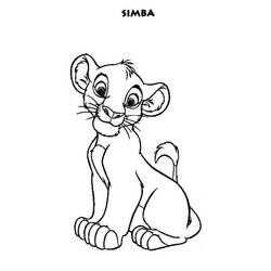Раскраска: Simba (Анимационные фильмы) #169997 - Бесплатные раскраски для печати