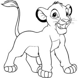Раскраска: Simba (Анимационные фильмы) #169999 - Бесплатные раскраски для печати