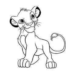 Раскраска: Simba (Анимационные фильмы) #170000 - Бесплатные раскраски для печати