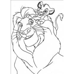 Раскраска: Simba (Анимационные фильмы) #170002 - Бесплатные раскраски для печати