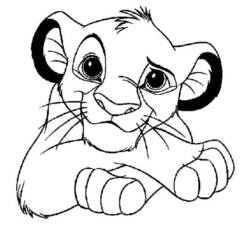 Раскраска: Simba (Анимационные фильмы) #170006 - Бесплатные раскраски для печати