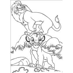 Раскраска: Simba (Анимационные фильмы) #170010 - Бесплатные раскраски для печати